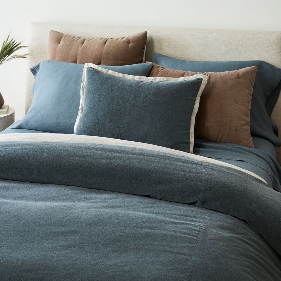 Classic Cotton Velvet Duvet Cover & Shams West Elm Australia